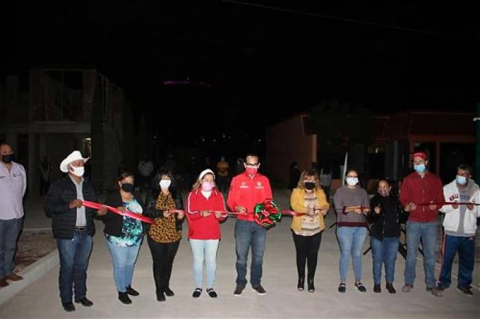Alan Murillo realiza inauguracin de calles en Sombrerete
