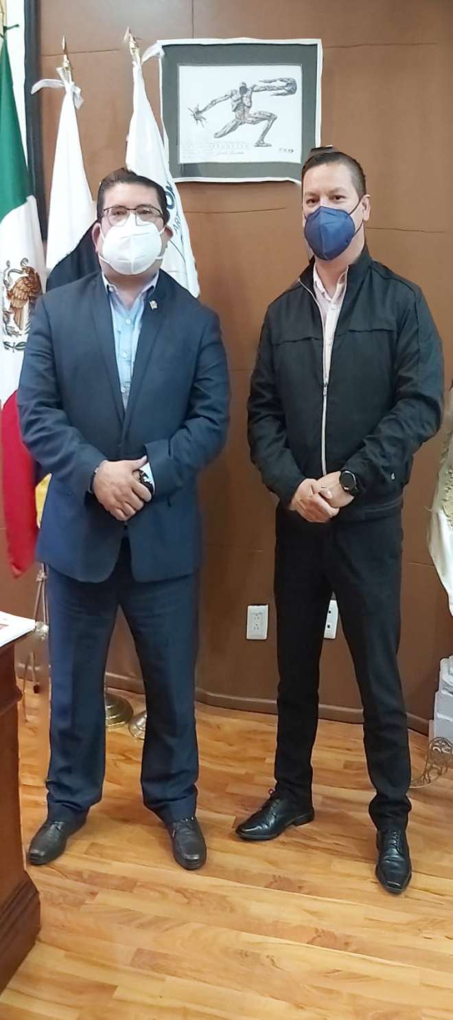 Alcalde de Calera se rene con el Rector de la UAZ