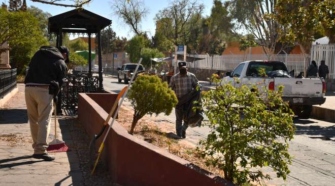 Trabaja Ayuntamiento de Guadalupe en mantener limpia la ciudad