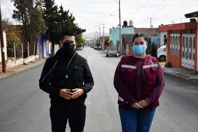 Entrega Julio Csar Chvez reencarpetamiento de calles en Guadalupe