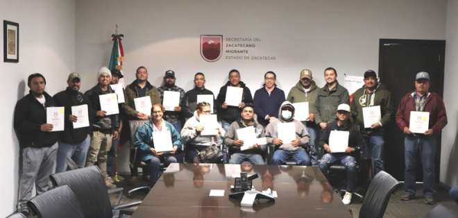Reciben 58 Zacatecanos Deportados apoyo del Gobierno del estado