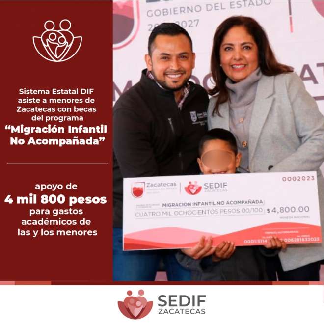Entrega SEDIF estmulos econmicos a beneficiarios del programa Migracin infantil no acompaada