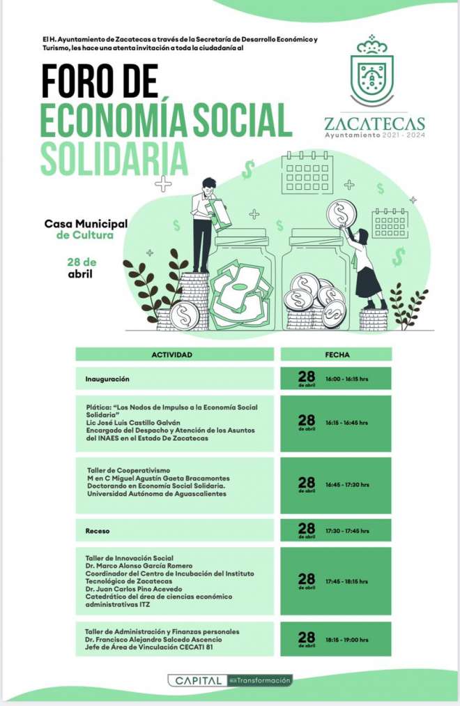 Invitan al Foro de Economa Social Solidaria en la capital