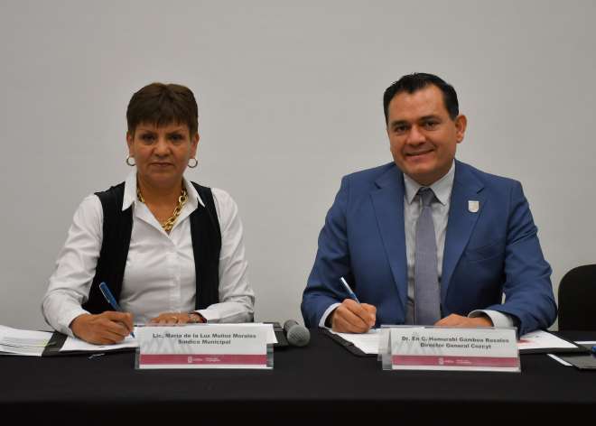 Firman convenio el COZCYT con el municipio de Guadalupe
