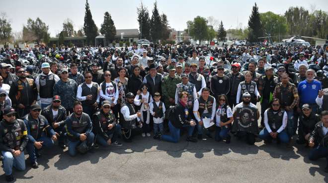 Inicia en Guadalupe Tercera Rodada Motociclista Bicentenario Heroico Colegio Militar