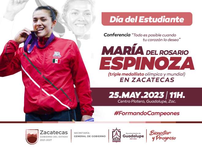 Dar conferencia taekwondona multimedallista Mara del Rosario Espinoza