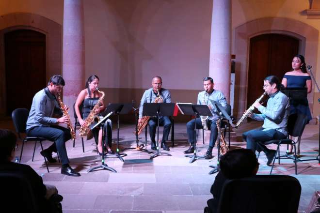 Música y narraciones ofrece Cora Saxofones, en el Museo Zacatecano