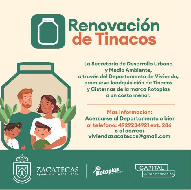 Benefician a poblacin de la capital con programa municipal para la renovacin de tinacos