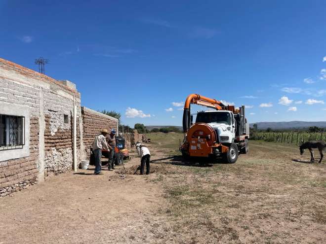 SIMAPAJ realiza trabajos en zona rural de Jerez