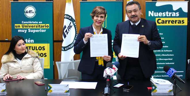 UTZAC y AMANC firman convenio para que alumnos realicen sus estadías en la asociación civil