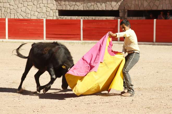 Los matadores El Zapata y el Chihuahua, realizaron tienta pblica dentro de la Jerezada 2024
